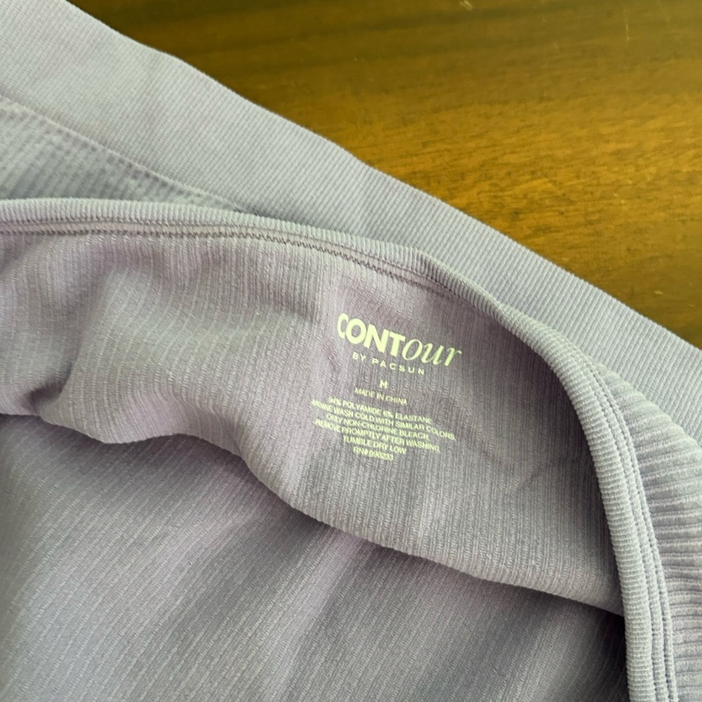 PacSun Light Purple Ribbed Top - Picture 3 of 3